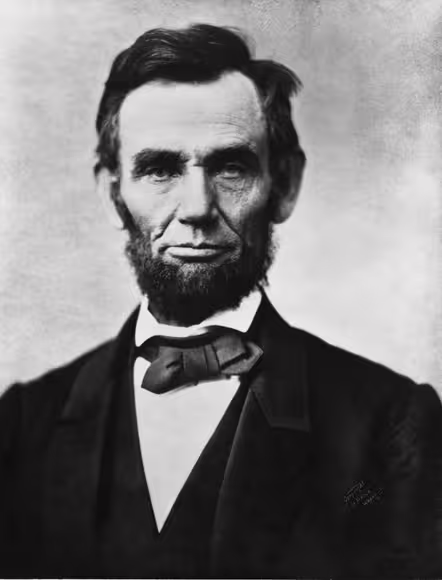 President Abraham Lincoln photographed by Alexander Gardner on November 8, 1863, ten months after issuing the Emancipation Proclamation.