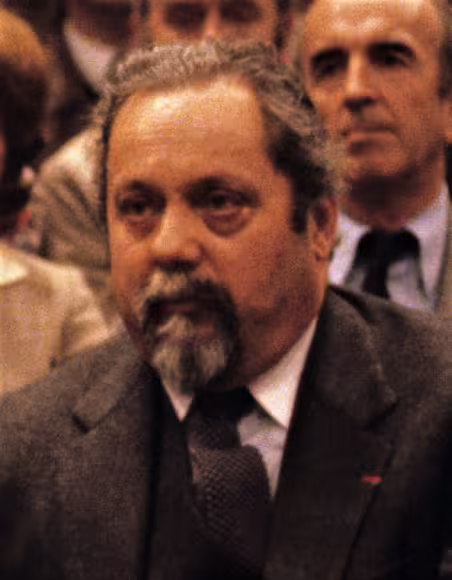 Alain Bombard in Strasbourg in 1981. In 1952, the French physician crossed the Atlantic in an inflatable boat during an experimental voyage investigating survival at sea.