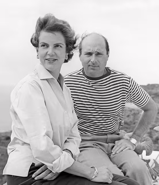 Prince Alexander of Yugoslavia and Princess Maria Pia of Savoy, 1958.