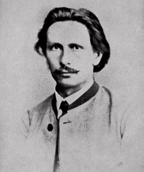 Carl Benz as a young man, around 1869, approximately ten years before the successful first run of his two-stroke engine on New Year’s Eve 1879.