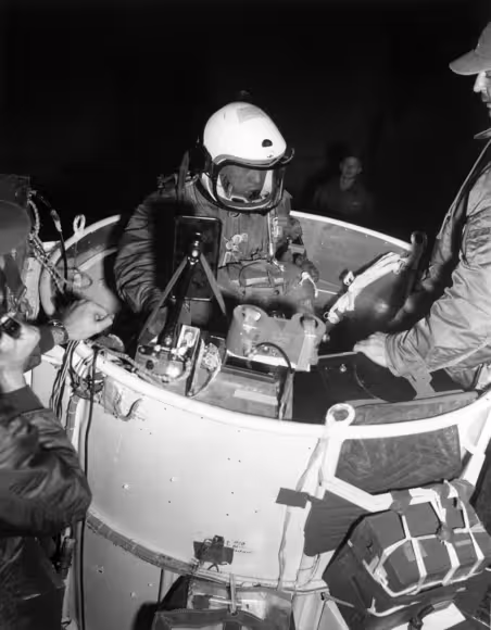Joe Kittinger in the Excelsior gondola.