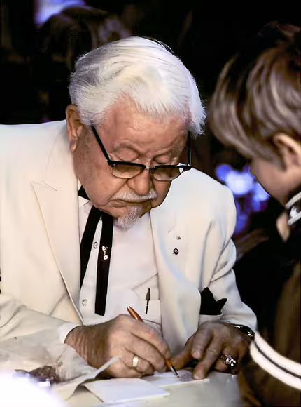 Colonel Harland Sanders, c. 1974.