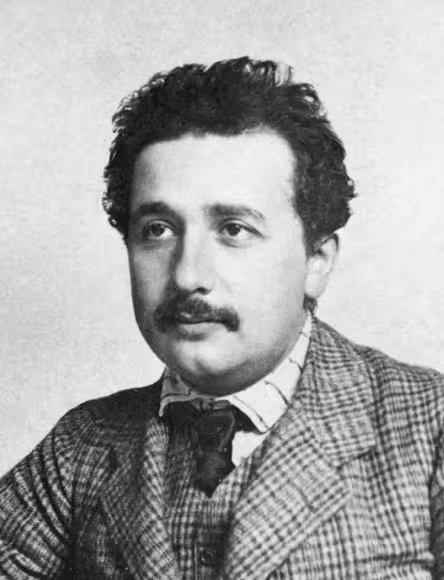 Albert Einstein circa 1904–1905, around the time he developed his special theory of relativity.