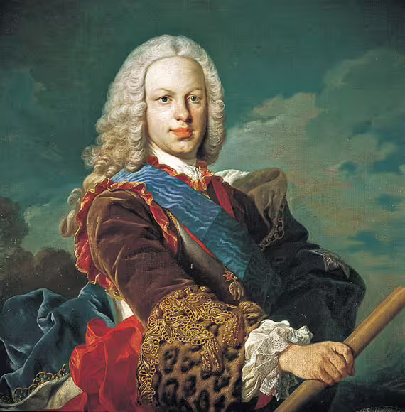 Portrait of Ferdinand VI of Spain (1713–1759), painted around 1750 by Louis-Michel van Loo. Ferdinand ruled Spain from 1746 to 1759.