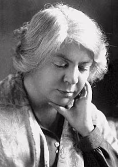 Portrait of Grazia Deledda in 1926, the Sardinian-born Italian writer awarded the Nobel Prize in Literature for that year.