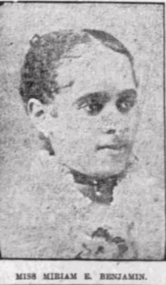 Miriam Benjamin, 1906.
