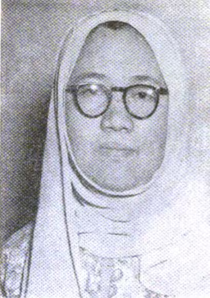 Rasuna Said as a member of Indonesia’s People’s Representative Council, 1954.