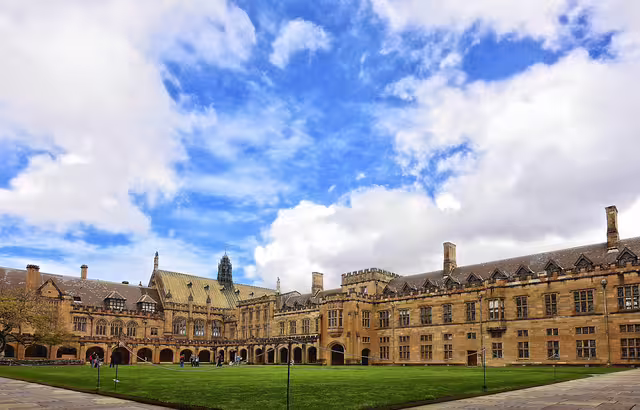The Quadrangle at the University of Sydney, photographed in 2014. Australia’s oldest university was founded in 1850 and formally inaugurated on October 11, 1852.